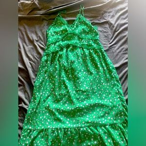 Green Floral Dress